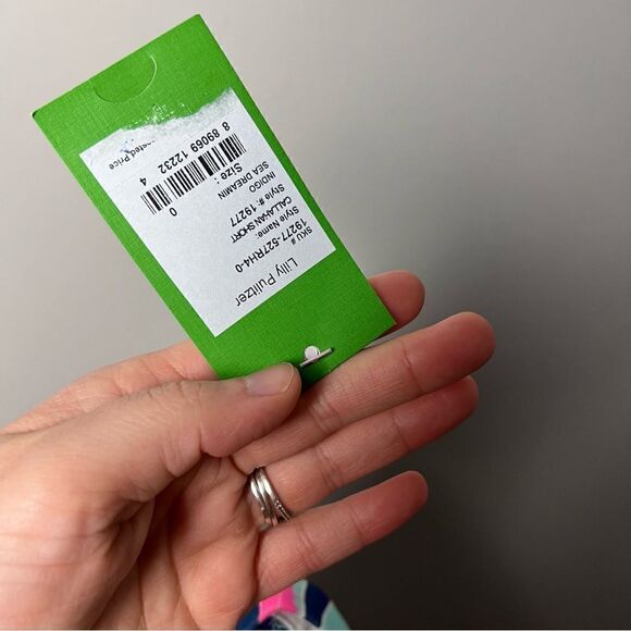 Lilly Pulitzer indigo Sea dreamin multicolored 5” Callahan shorts - Picture 7 of 9